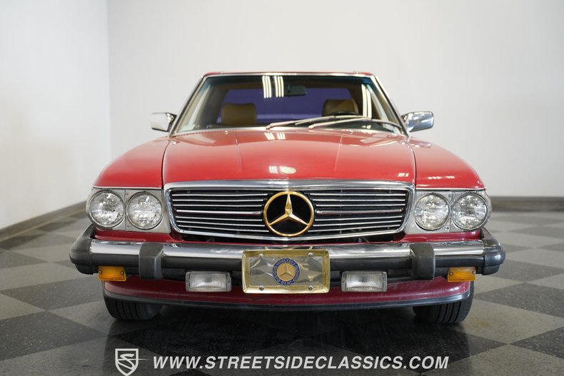 Mercedes-benz-560sl-1989-Signal-Red-Tan-38