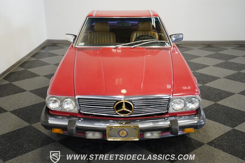Mercedes-benz-560sl-1989-Signal-Red-Tan-39