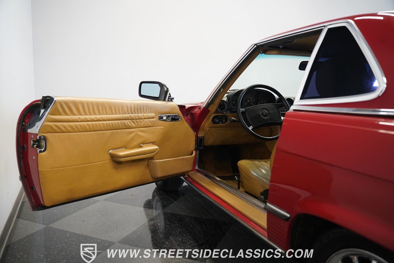 Mercedes-benz-560sl-1989-Signal-Red-Tan-44