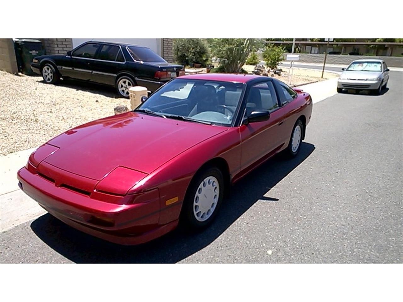 Nissan-240sx-1990-Bergundy-gray-1