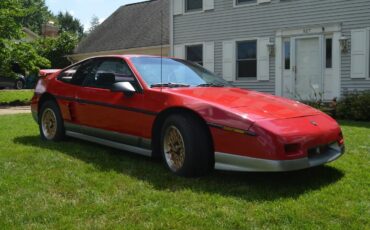 Pontiac-Fiero-1986-Red-Grey