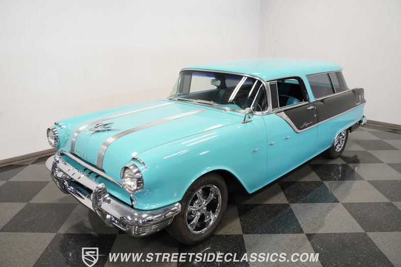 Pontiac-Safari-1955-Teal-Black-12