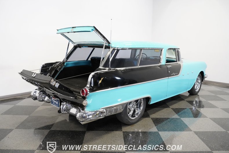 Pontiac-Safari-1955-Teal-Black-23