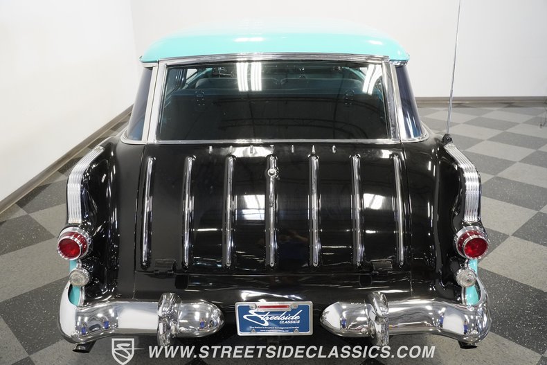 Pontiac-Safari-1955-Teal-Black-28