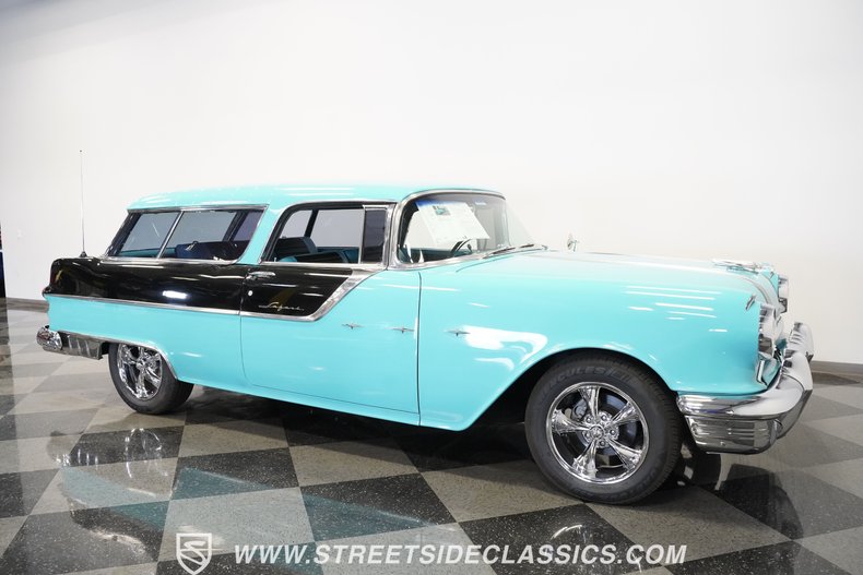 Pontiac-Safari-1955-Teal-Black-33