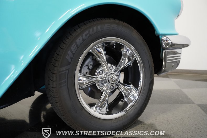 Pontiac-Safari-1955-Teal-Black-35