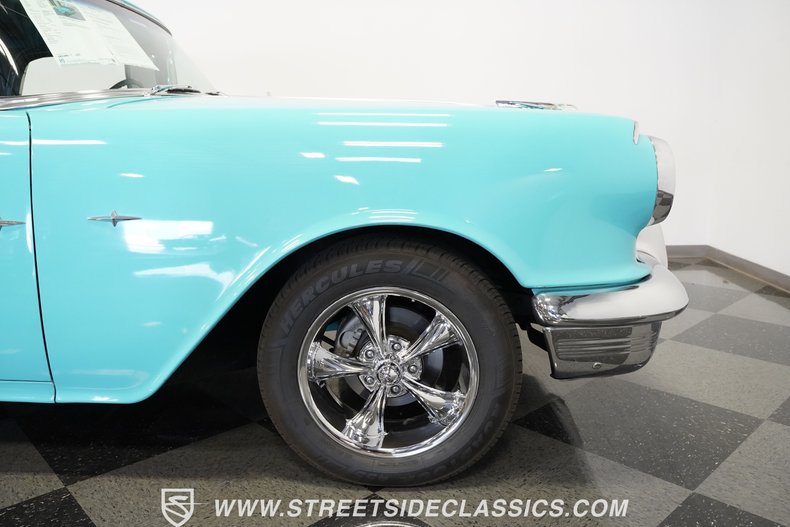 Pontiac-Safari-1955-Teal-Black-36