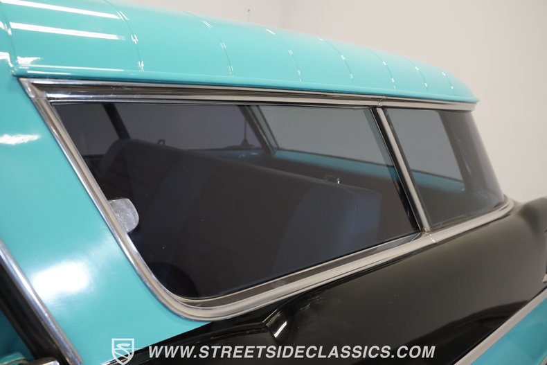 Pontiac-Safari-1955-Teal-Black-49