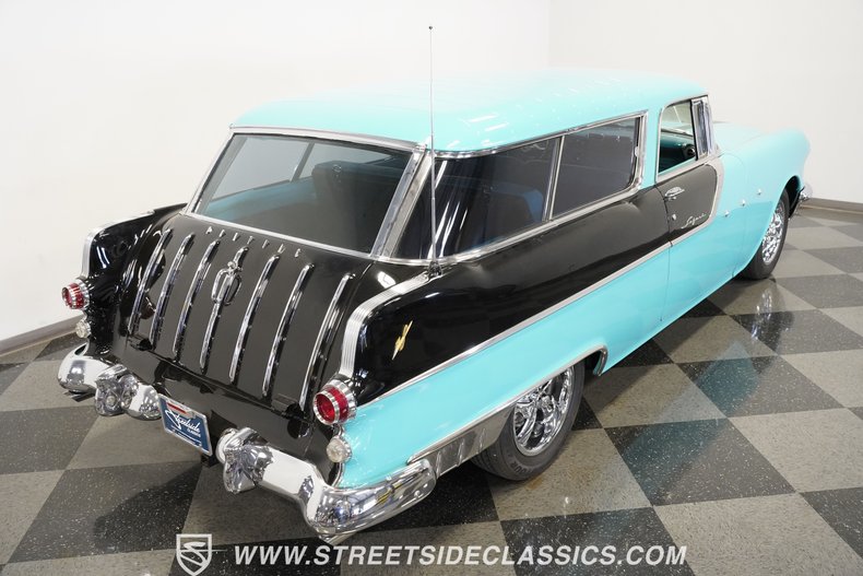 Pontiac-Safari-1955-Teal-Black-9