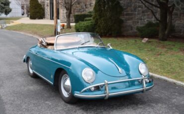 Porsche-356a-1959-Blue-Tan