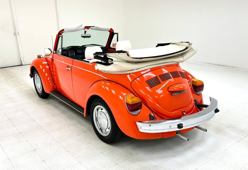 Volkswagen-Super-beetle-1973-Bright-Orange-White-8