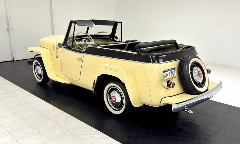 Willys-Jeepster-1950-Yellow-Black-14