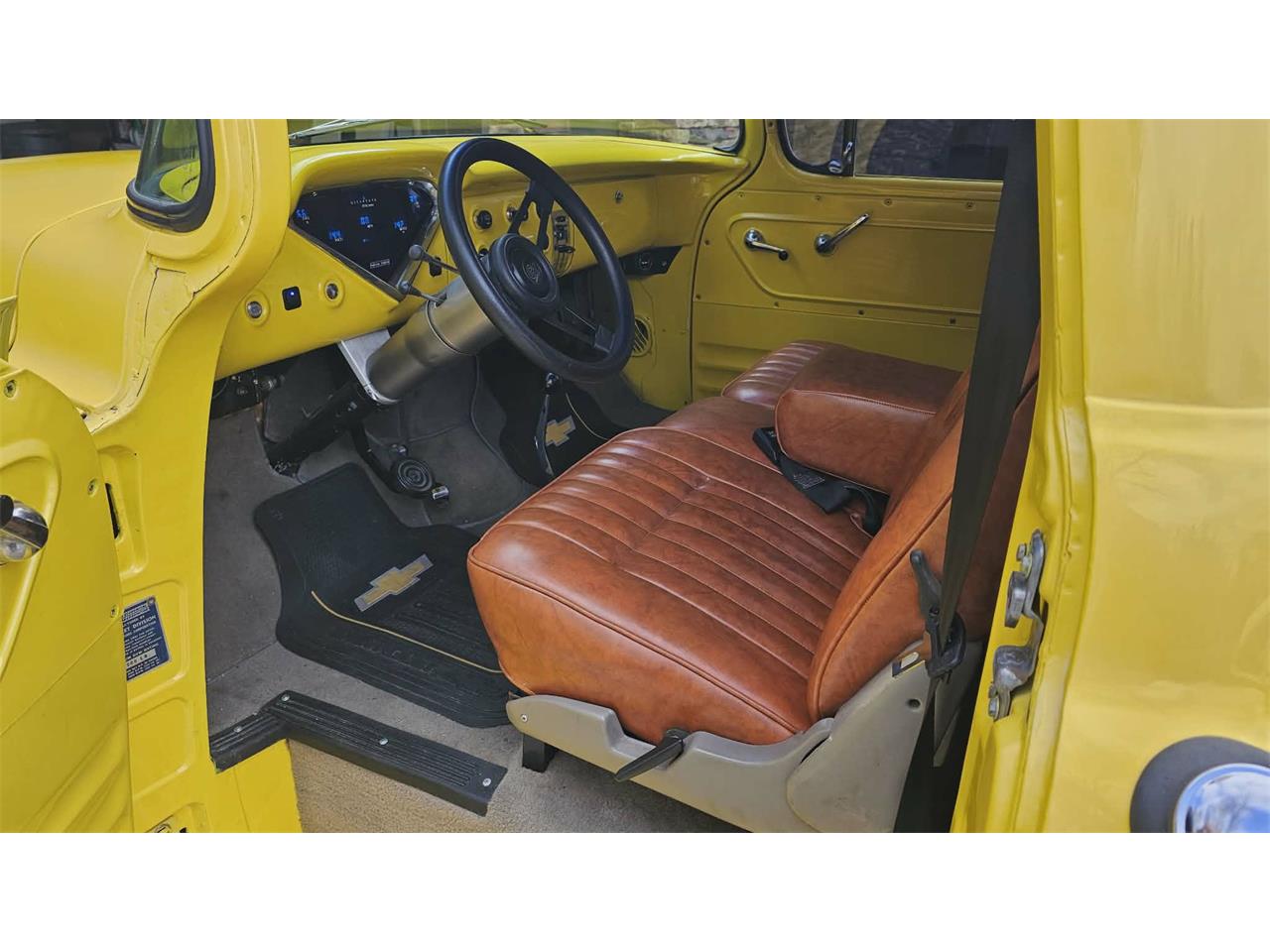 Chevrolet-12-ton-pickup-1955-Yellow-Tan-and-yellow-9