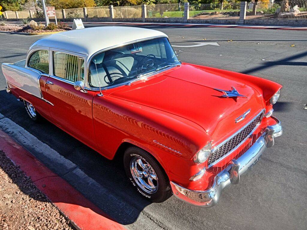 Chevrolet-2-door-sedan-1955-red-5