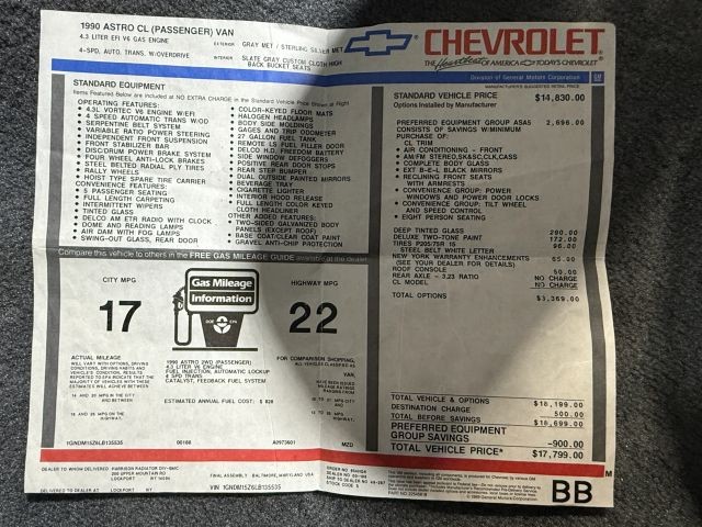 Chevrolet-Astro-1990-Standard-Cargo-Van-5