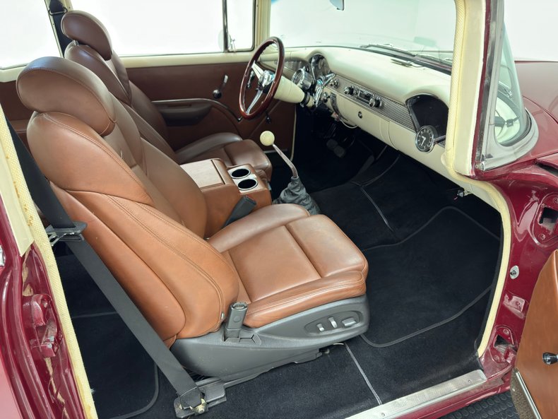 Chevrolet-Bel-air-1955-Burgundy-Saddle-36