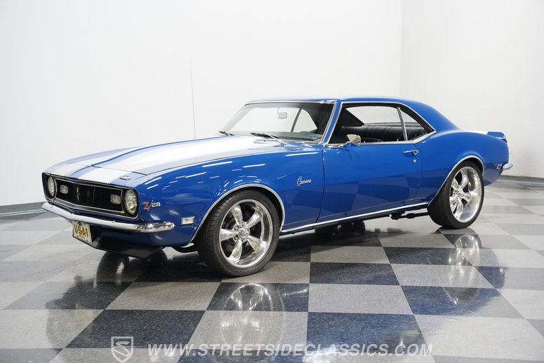 Chevrolet-Camaro-1968-Blue-Black-1
