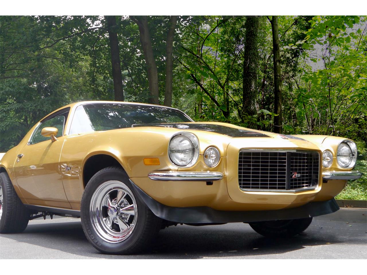 Chevrolet-Camaro-rs-z28-1972-Gold-Black