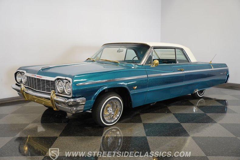 Chevrolet-Impala-1964-Teal-Green-metallic-Green-45