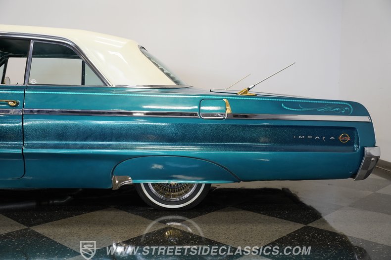 Chevrolet-Impala-1964-Teal-Green-metallic-Green-46