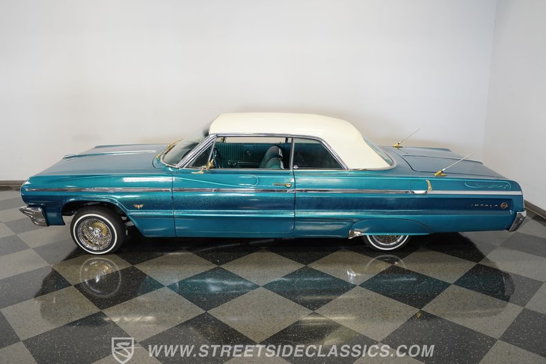 Chevrolet-Impala-1964-Teal-Green-metallic-Green-47