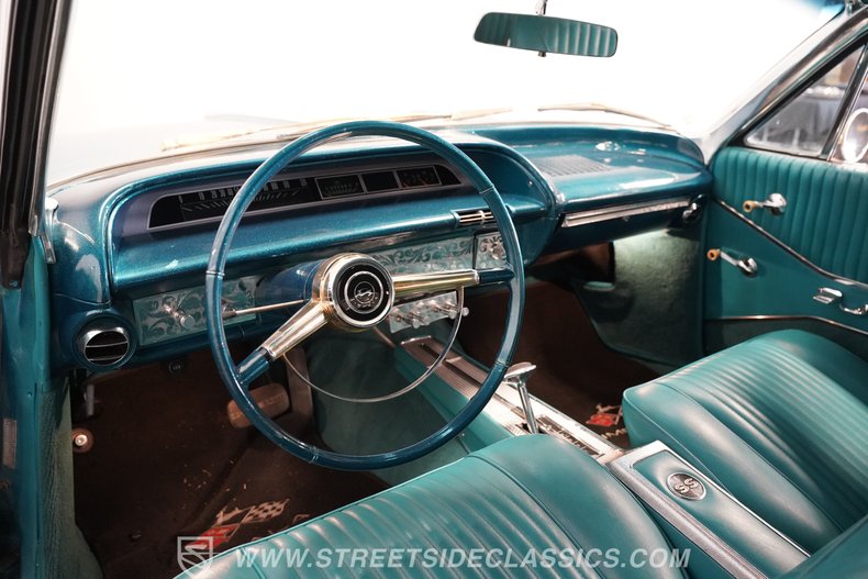Chevrolet-Impala-1964-Teal-Green-metallic-Green-49