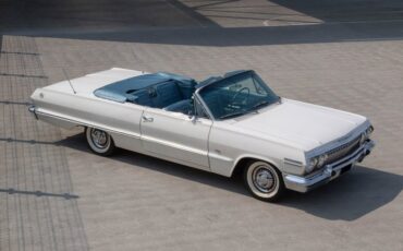 Chevrolet-Impala-ss-1963-White-Blue
