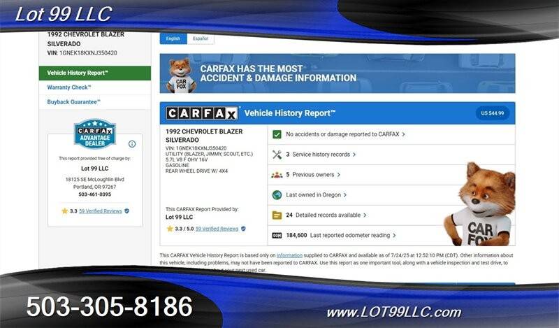 Chevrolet-blazer-2-door-k5-bl-1992-red-1