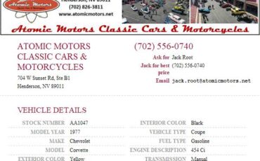 Chevrolet-corvette-1977-yellow-189