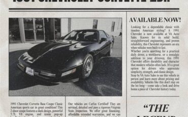Chevrolet-corvette-1991-black