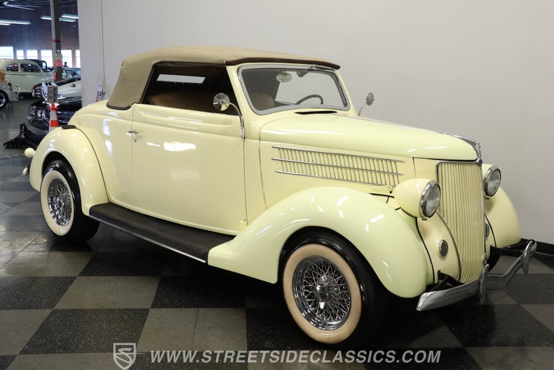 Ford-Cabriolet-1936-Yellow-Tan-15