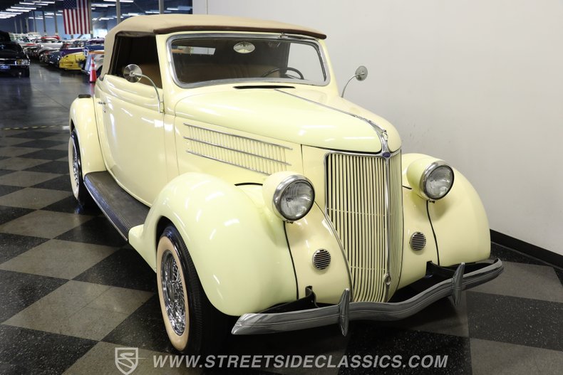 Ford-Cabriolet-1936-Yellow-Tan-16