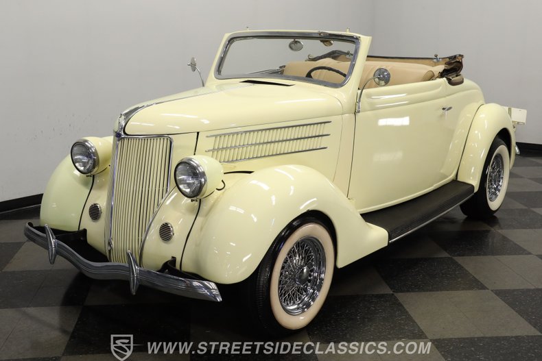 Ford-Cabriolet-1936-Yellow-Tan-2