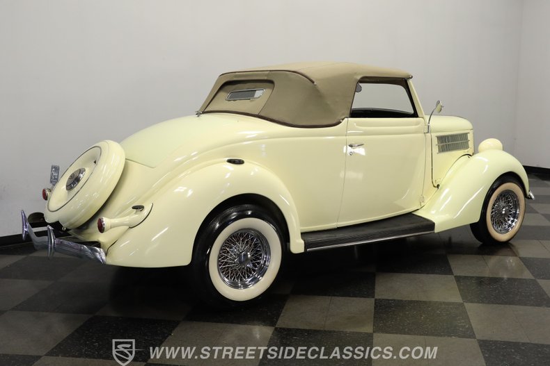Ford-Cabriolet-1936-Yellow-Tan-47