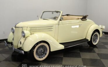 Ford-Cabriolet-1936-Yellow-Tan-8