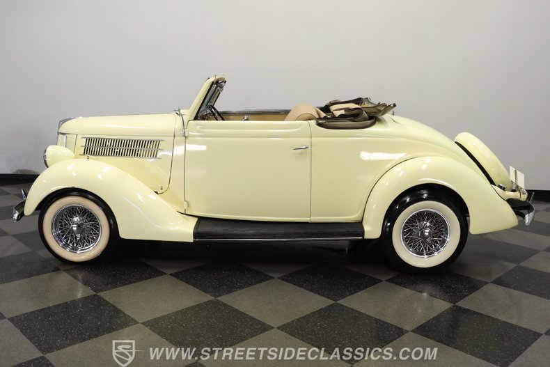 Ford-Cabriolet-1936-Yellow-Tan