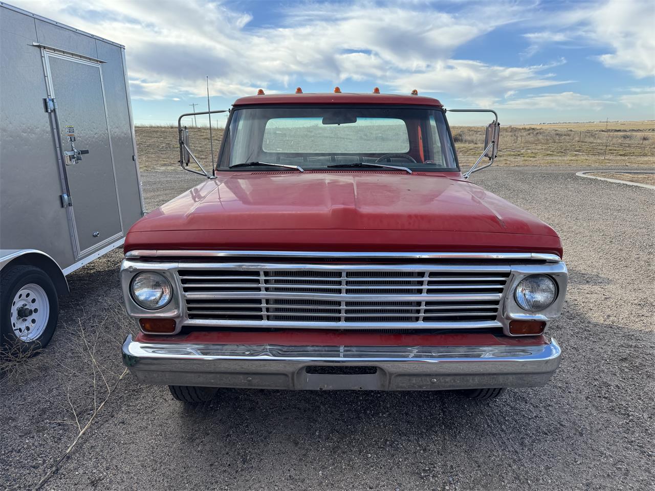 Ford-F350-1972-Red-Black