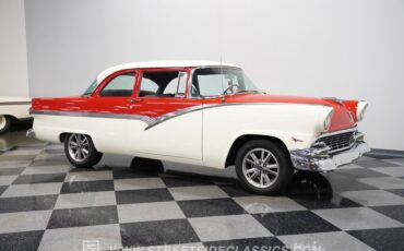 Ford-Fairlane-1956-Red-Gray-22