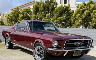 Ford-Mustang-1967-Burgundy-Metallic-Factory-Color-Black-All-Original-Xlnt-3