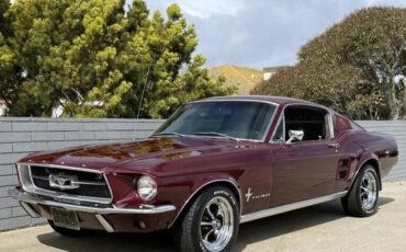 Ford-Mustang-1967-Burgundy-Metallic-Factory-Color-Black-All-Original-Xlnt