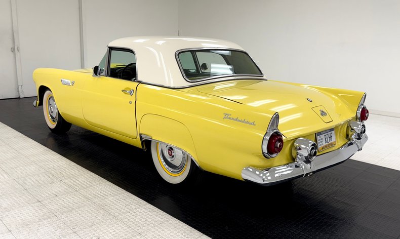 Ford-Thunderbird-1955-Goldenrod-Yellow-Black-12