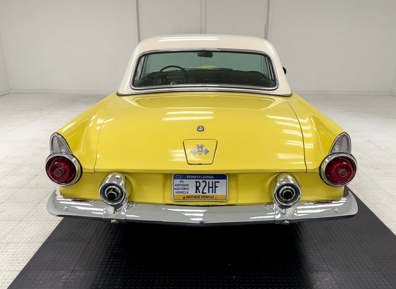Ford-Thunderbird-1955-Goldenrod-Yellow-Black-13