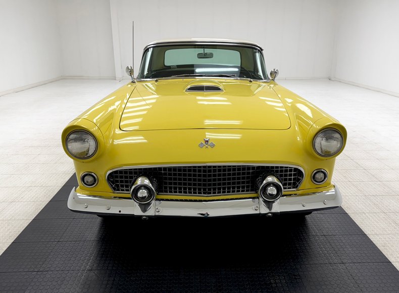 Ford-Thunderbird-1955-Goldenrod-Yellow-Black-14