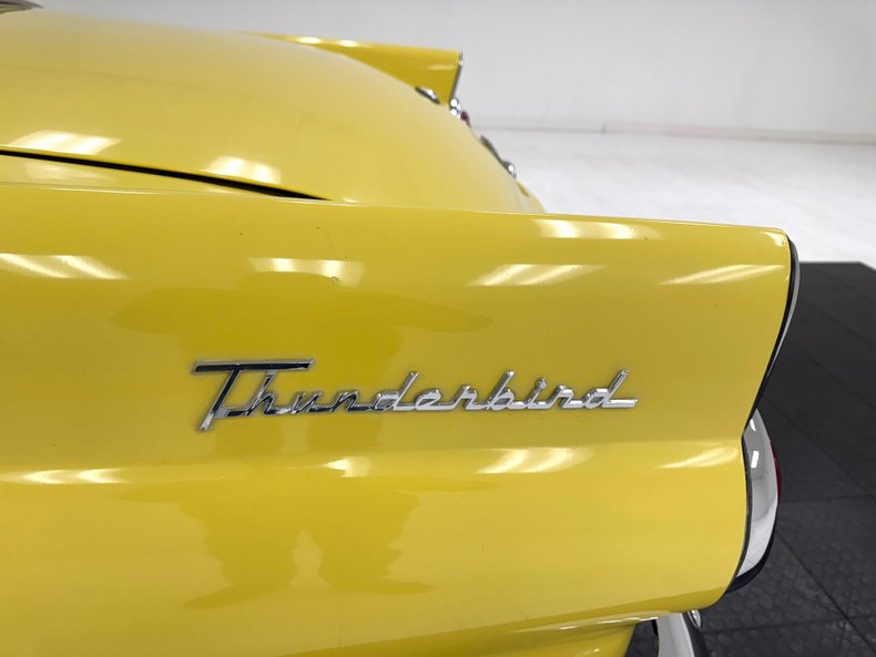 Ford-Thunderbird-1955-Goldenrod-Yellow-Black-27