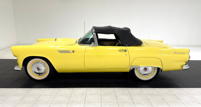 Ford-Thunderbird-1955-Goldenrod-Yellow-Black-3