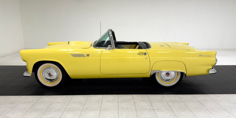 Ford-Thunderbird-1955-Goldenrod-Yellow-Black-4