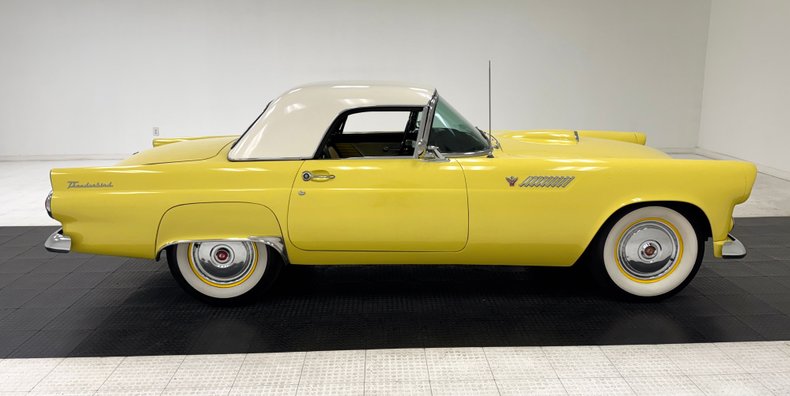Ford-Thunderbird-1955-Goldenrod-Yellow-Black-7