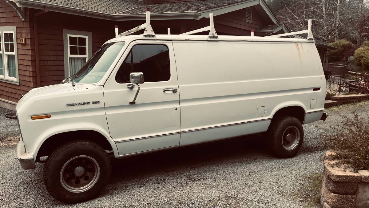 Ford-e-350-cargo-van-1990-white-4