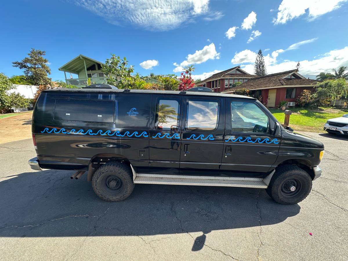 Ford-e-350-econoline-1995-black-1