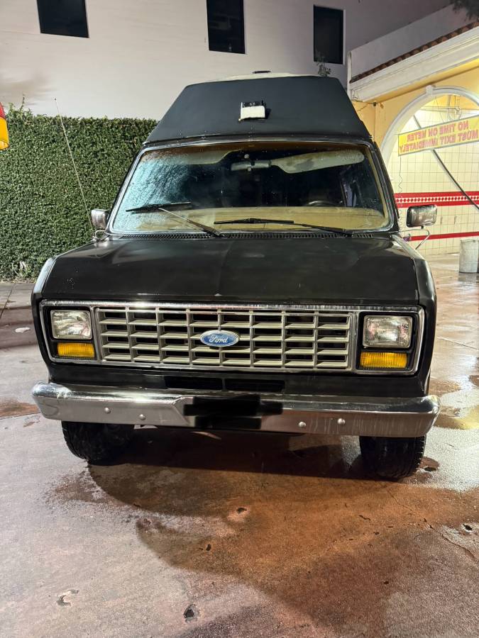 Ford-e350-econoline-van-1986-black-1